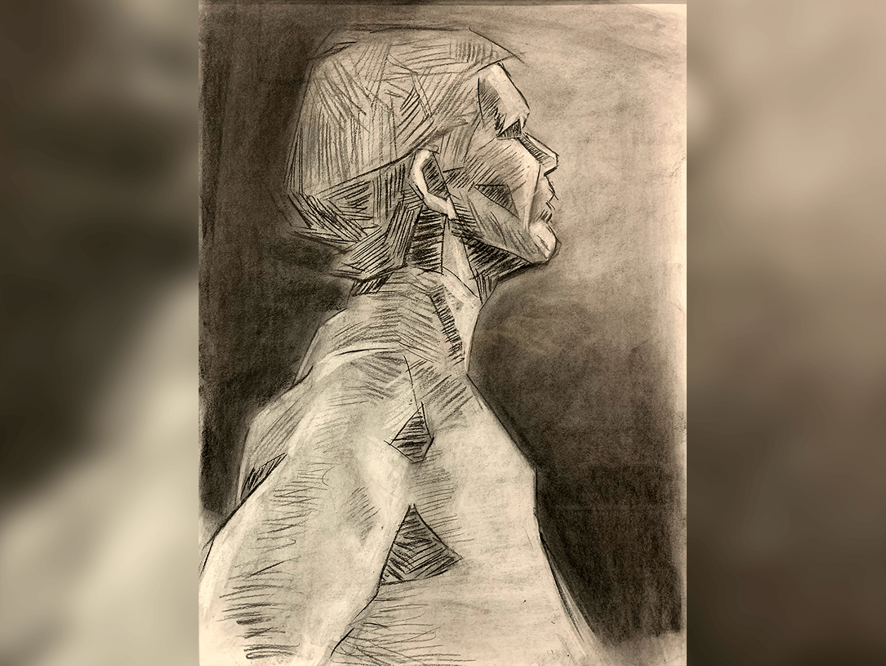 Micah Simpson. Sharp Soul, Charcoal, 2019