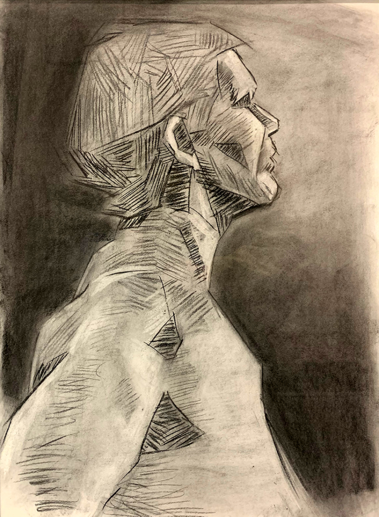 Micah Simpson. Sharp Soul, Charcoal, 2019